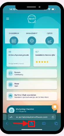 Op mobiel zetten Iphone