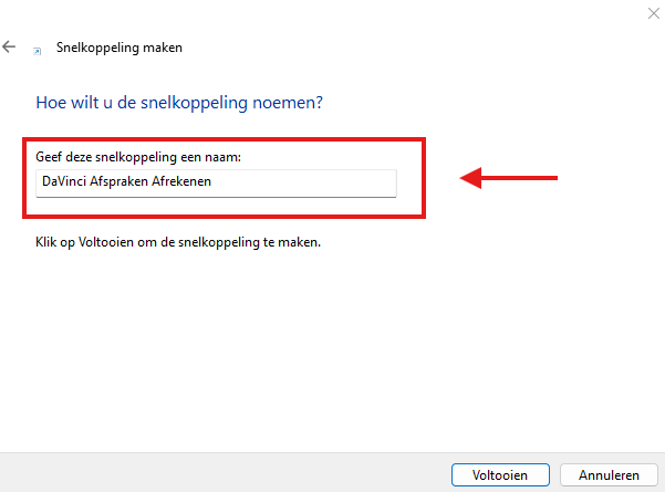 snelkoppeling maken 1